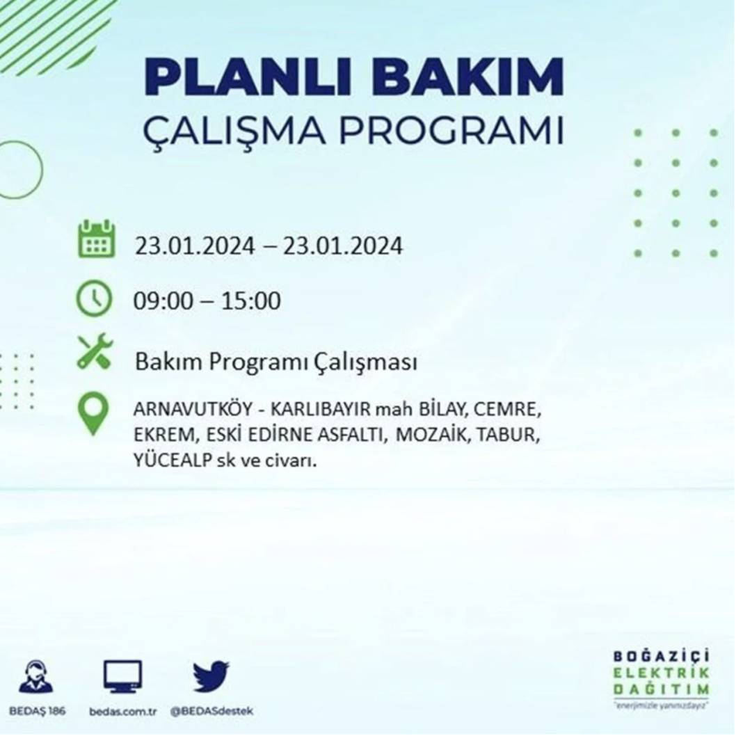 İstanbul karanlığa gömülecek! 22 ilçede saatlerce elektrik gelmeyecek! Hangi ilçelerde elektrik kesintisi var? 5